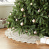 Concentric Nailhead Circles Christmas Tree Skirt in Natural Linen - 60" - ARCADIA HOME